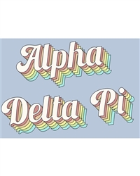 Retro Flag - Alpha Delta Pi