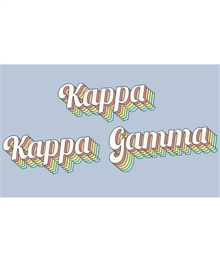 Retro Flag - Kappa Kappa Gamma