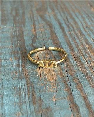 Gold Ring - Alpha Gam