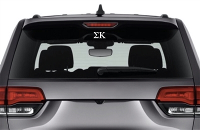 Sigma Kappa Sorority Car Decal