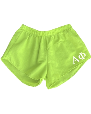 Green Sorority Shorts - Alpha Phi