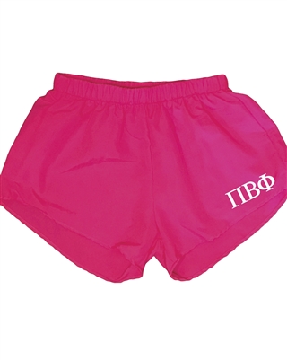 Pink Sorority Shorts - Pi Phi