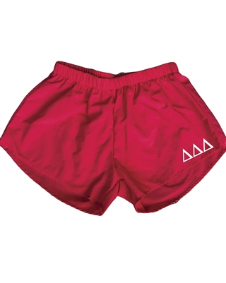 Red Sorority Shorts - Tri Delta