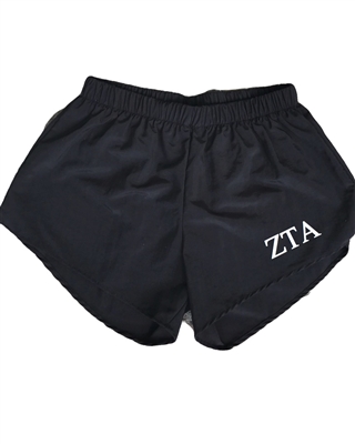 Black Sorority Shorts - Zeta