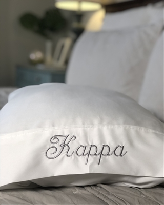 Monogrammed Pillowcase - Kappa