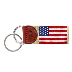 SB Key Fob - American Flag (khaki)