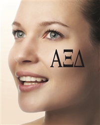 Face Tattoos - Alpha Xi Delta