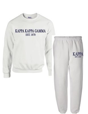 White Sweat Set (Classic Style) -Kappa