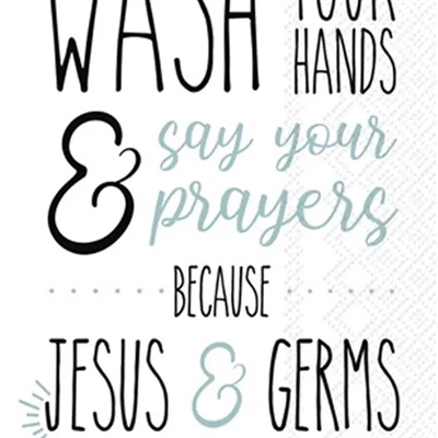 Jesus & Germs Guest Towel