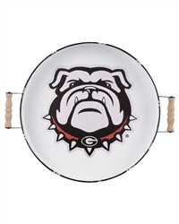 Round Collegiate Tray - Georgia Bulldog