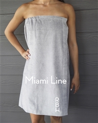 Gray Towel Wrap- Miami Line