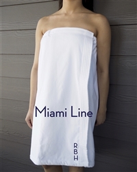 White Towel Wrap - Miami Line