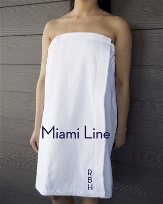 White Towel Wrap - Miami Line