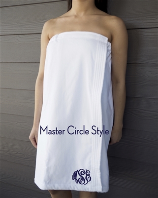 White Towel Wrap - Master Circle