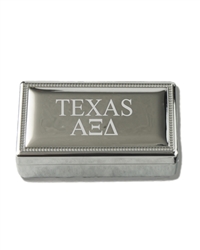 TEXAS Silver Pin Box - Alpha Xi Delta