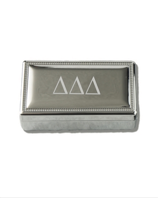 Silver Pin Box - Tri Delta