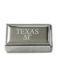 TEXAS Silver Pin Box - Delta Gamma