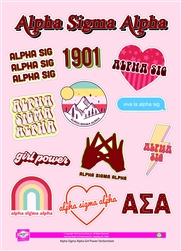 Girl Power Stickers - Alpha Sigma Alpha