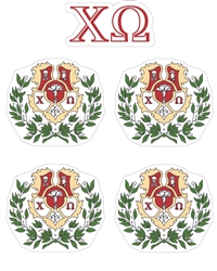 SS Crest Stickers - Chi Omega