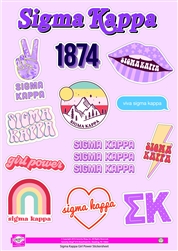 Girl Power Stickers - Sigma Kappa