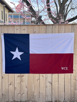 Monogrammed Texas Flag