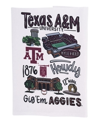 Texas A&M Tea Towel