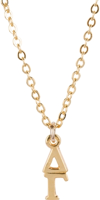 SP Gold Lavalier Necklace - Delta Gamma