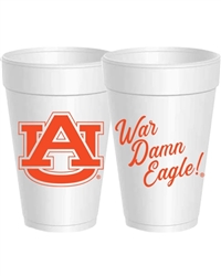 Auburn Styrofoam Cups