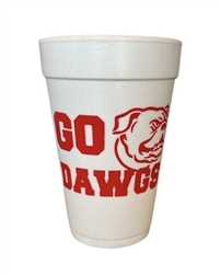 Go Dawgs Styrofoam Cups