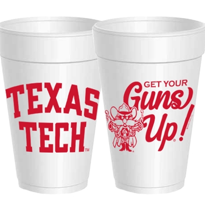 Texas Tech Guns Up Styrofoam Cups